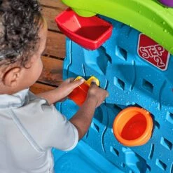 Step2 Waterfall Discovery Wall | Double-Sided Outdoor Water Play Set With 13-Pc Water Accessory Set, Multicolor, Basic -Step2 114 3