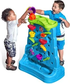 Step2 Waterfall Discovery Wall | Double-Sided Outdoor Water Play Set With 13-Pc Water Accessory Set, Multicolor, Basic -Step2 115 3