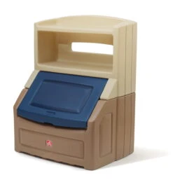 Step2 Lift & Hide 38″H Kids Plastic Storage Bookcase And Toy Box