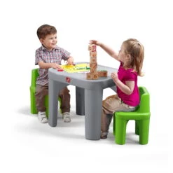 Step2 Mighty My Size Kids Plastic Table And Chairs Set, Gray -Step2 24ad8518 ce7d 424a 990e 6cbc6beaba62.a7943a24a12adfeb06ffda5bd1ed3e92