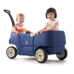 Step2 Wagon For Two Plus Pull Wagon For Kids, Blue
