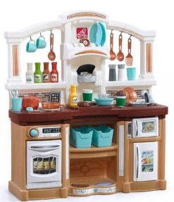 Step2 Fun With Friends Tan Toddler Plastic Kitchen Play Set