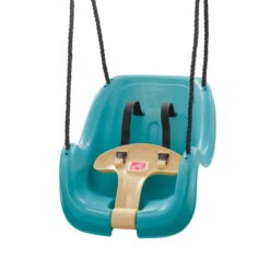 Step2 Teal Toddler Baby Swing Set Accessory With T-Bar And Weather-Resistant Ropes
