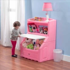 Step2 Lift & Hide 38″H Kids Plastic Storage Bin And Toy Organizer, Pink -Step2 68bc3713 449c 4624 b1de 8228c912b47f 1.537cd4ecd53065be355079c6fb59a6be