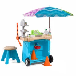 Step2 Stop & Go Market Toddler Blue Kids Plastic Playset With Umbrella -Step2 79db0f36 c5d7 4441 a342 1a7b6f291c79.b9be15021be13202190db5e91573a720