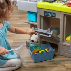 Step2 Contemporary Chef Brown And White Toddler Plastic Play Kitchen -Step2 9157922f 47d7 4783 b0af da2d33c436dc 4.5113e0320f54ac3506dedfe6bdd3cdac scaled 1