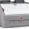 Step2 2-in-1 Toy Box & Art Lid | Plastic Toy & Art Storage Container, Grey