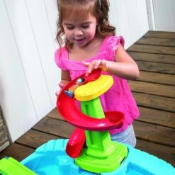 Step2 Fiesta Cruise Sand & Water Table With Umbrella | Kids Outdoor Play Table, Multicolor (894800) -Step2 Step2 Fiesta Cruise Sand Water Table with Umbrella Kids Outdoor Play Table Multicolor 8948000