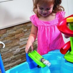 Step2 Fiesta Cruise Sand & Water Table With Umbrella | Kids Outdoor Play Table, Multicolor (894800) -Step2 Step2 Fiesta Cruise Sand Water Table with Umbrella Kids Outdoor Play Table Multicolor 8948005