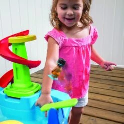 Step2 Fiesta Cruise Sand & Water Table With Umbrella | Kids Outdoor Play Table, Multicolor (894800) -Step2 Step2 Fiesta Cruise Sand Water Table with Umbrella Kids Outdoor Play Table Multicolor 8948008