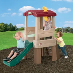 Step2 Lookout Treehouse Outdoor Plastic Toddler Climber And Kids Playset -Step2 Step2 Lookout Treehouse Outdoor Plastic Toddler Climber and Kids Playset4