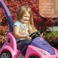 Step2 Push Around Buggy GT, Pink – Push Car For Toddlers With Included Seat Belt, Easy Storage And Transport, Makes A Great Stroller Alternative -Step2 Step2 Push Around Buggy GT Pink – Push Car for Toddlers with Included Seat Belt Easy Storage and Transport Makes a Great Stroller Alternative 2