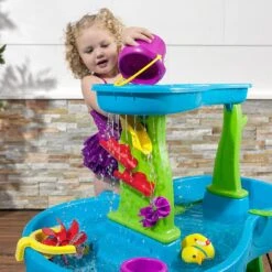 Step2 Rain Showers Splash Pond Water Table With 13-Pc Accessory Set -Step2 Step2 Rain Showers Splash Pond Water Table with 13 Pc Accessory Set 2