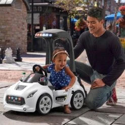 Step2 Turbo Coupe Foot-To-Floor (White ) 10 Step2 Turbo Coupe Foot-To-Floor (White ) -Step2 Step2 Turbo Coupe Foot To Floor White Ride Ons Step2 Toycra 4