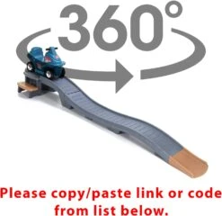 Step2 Up & Down Roller Coaster For Kids, Platinum Edition – Ride On Toy For Indoor/Outdoor Use – Compact Storage, Skill Building Toddler Toys, Gray & Blue -Step2 Step2 Up Down Roller Coaster for Kids Platinum Edition – Ride On Toy for IndoorOutdoor Use – Compact Storage Skill Building Toddler Toys5