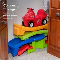 Step2 Up & Down Roller Coaster For Kids, Rapid Ride & Hide Edition – Ride On Toy For Indoor/Outdoor Use – Compact Storage, Skill Building Toddler Toys, Multicolor -Step2 Step2 Up Down Roller Coaster for Kids Rapid Ride Hide Edition – Ride On Toy for Indoor Outdoor Use – Compact Storage Skill Building Toddler Toys2