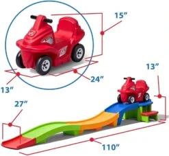 Step2 Up & Down Roller Coaster For Kids, Rapid Ride & Hide Edition – Ride On Toy For Indoor/Outdoor Use – Compact Storage, Skill Building Toddler Toys, Multicolor -Step2 Step2 Up Down Roller Coaster for Kids Rapid Ride Hide Edition – Ride On Toy for Indoor Outdoor Use – Compact Storage Skill Building Toddler Toys5