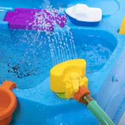 Step2 Waterpark Wonders Two-Tier Water Table For Toddler With Umbrella -Step2 Step2 Waterpark Wonders Two Tier Water Table for Toddler with Umbrella5