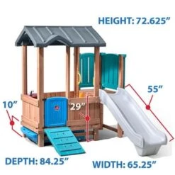 Step2 -Step2 Step2 Woodland Adventure Playhouse Slide Outdoor Toys Step2 Toycra 2