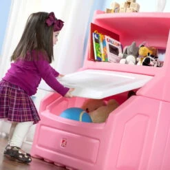 Step2 Lift & Hide 38″H Kids Plastic Storage Bin And Toy Organizer, Pink -Step2 e13dde52 8e2a 4169 8585 462d51bfeca2 1.dd6863801356511f23c299d67c110774