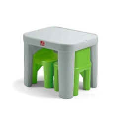 Step2 Mighty My Size Kids Plastic Table And Chairs Set, Gray -Step2 ff5cb1d7 6fd9 400f 9048 e702ea85d01f.3df53d0751c68b969a79f206f1b548ee